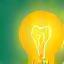 Stylized lightbulb icon