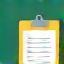 Stylized clipboard icon