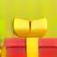 Stylized gift box icon